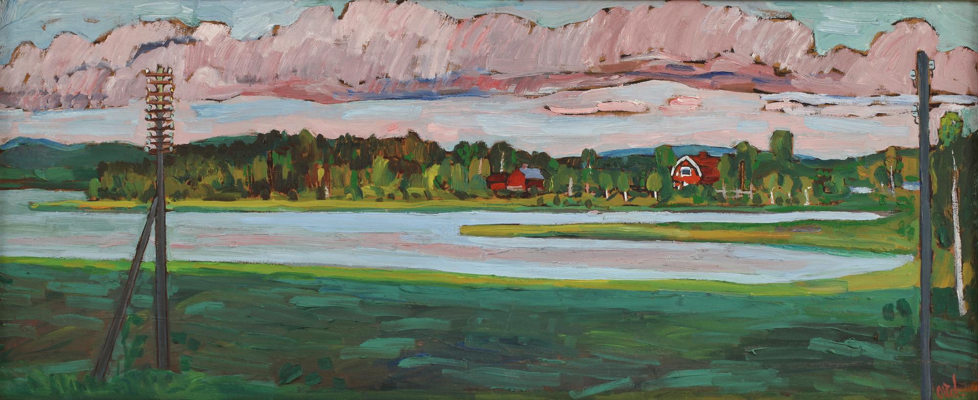 OTTE SKÖLD, olja på pannå, sign.