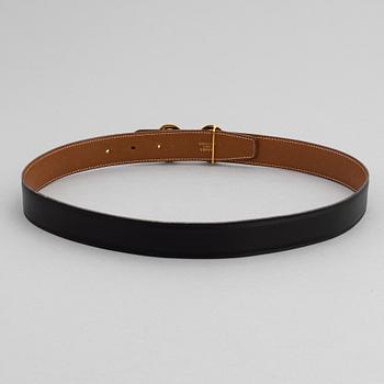 Hermès, a reversible leather belt, 1995.