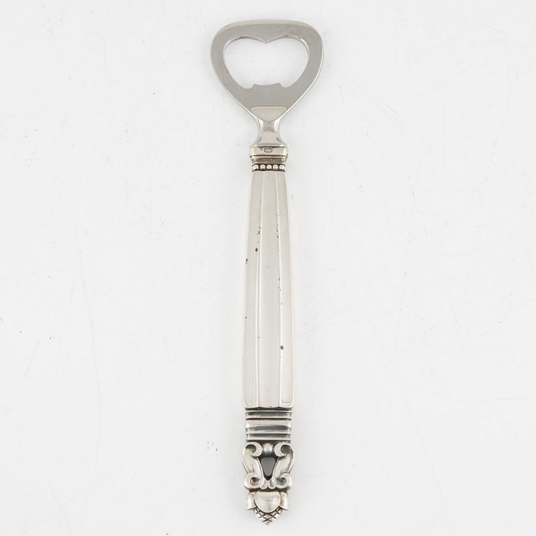 A sterlingsilver bottle opener, "Konge", Johan Rodhe for Georg Jensen.