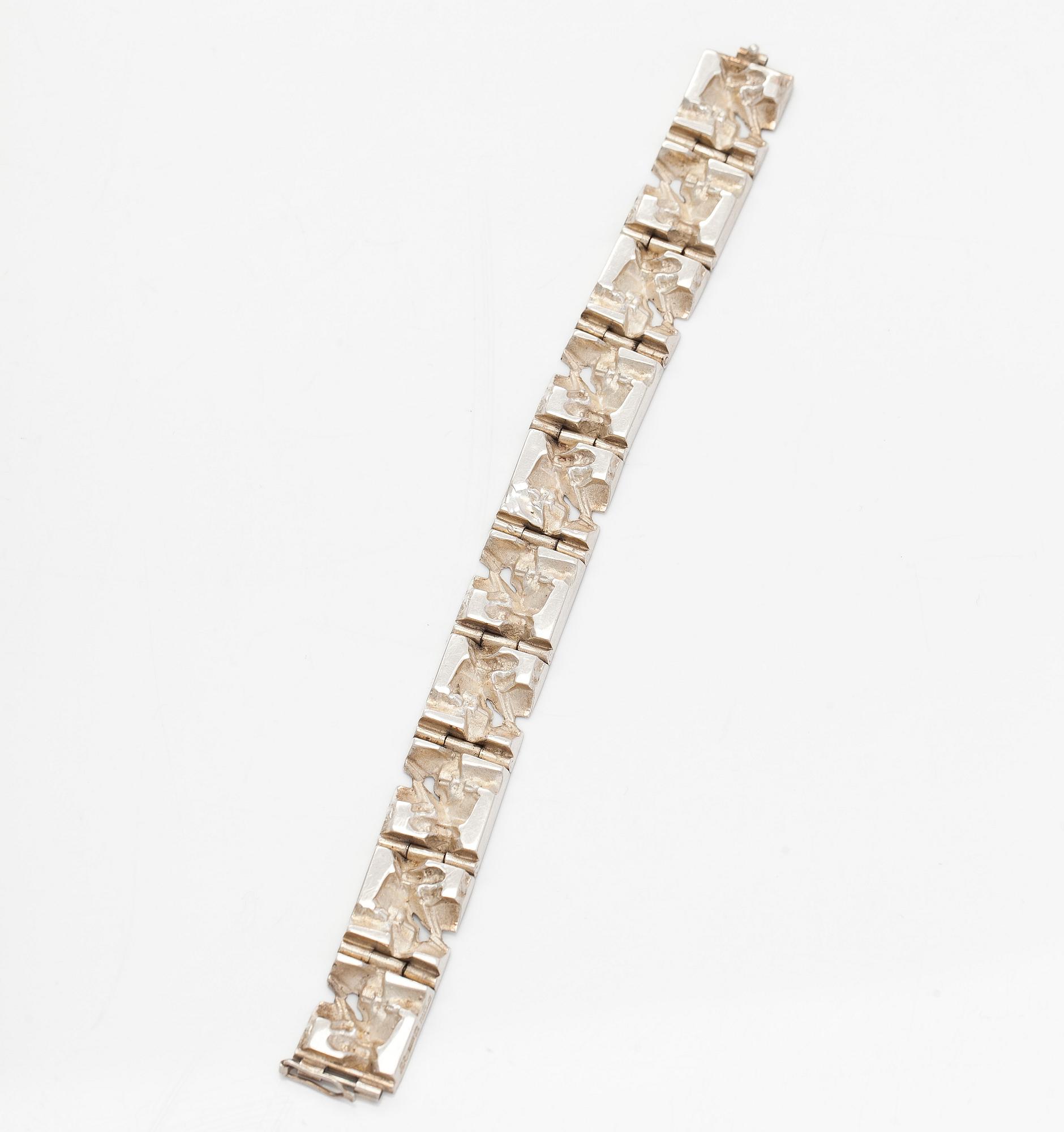Jorma Laine, armband, silver, Kultateollisuus 1972.