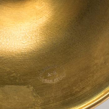 KANDELABRAR, ett par, mässing, O. H. Lagerstedt, Eskilstuna, 1950-tal.