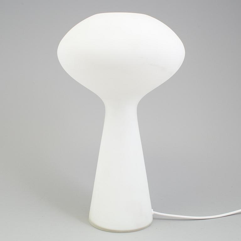 A Lisa Johansson Pape glass table lamp, Iittala for Stockmann-Orno, Finland, probably 1950's.