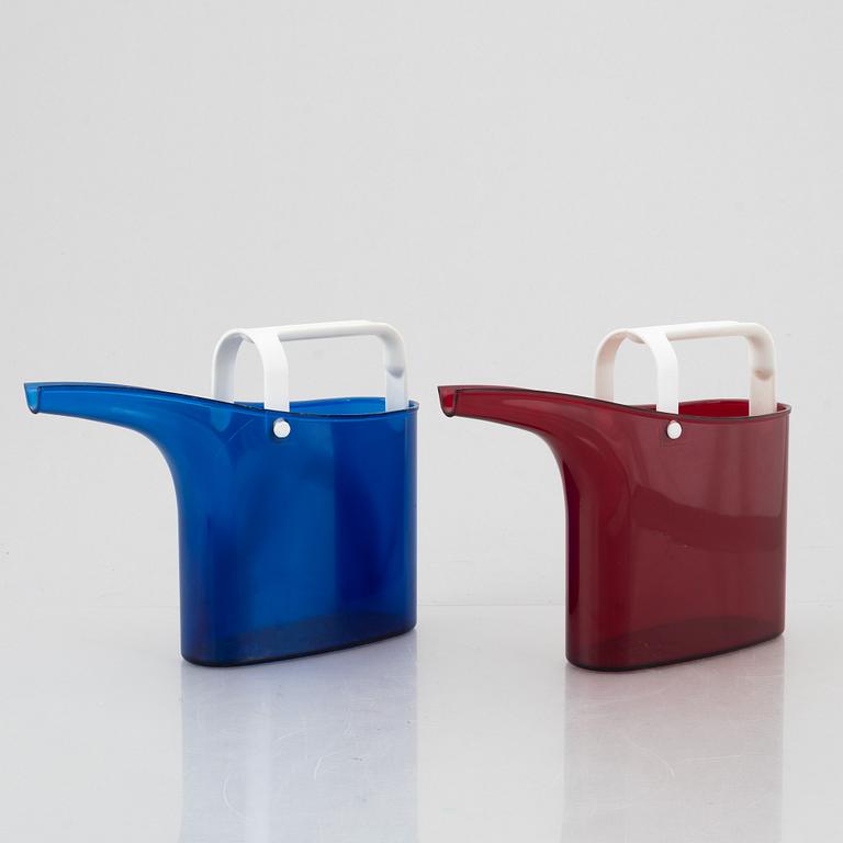 Stig Lindberg, two 'Fontana' watering cans, Gustavsberg 1967-72.