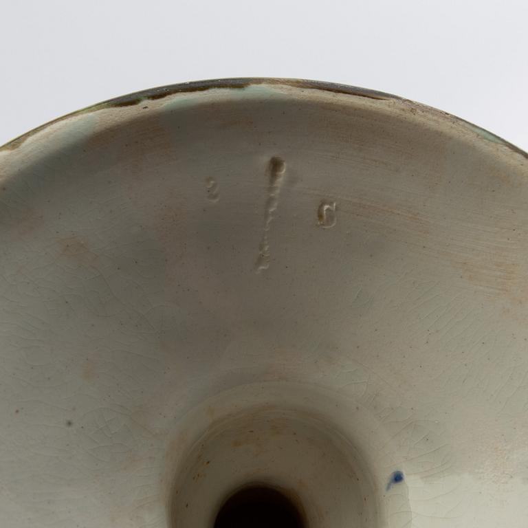 Two footed bowls Rörstrand, Art Nouveau early 20th century.