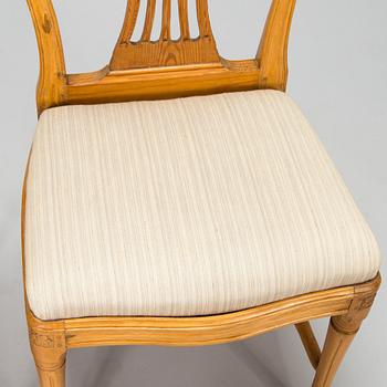 Tuoli ja jakkara, kustavilaiset, noin 1800.