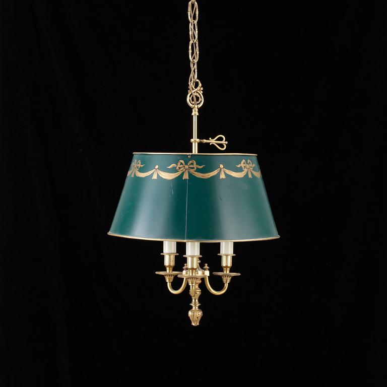 TAKLAMPA, sk lampe a bouillotte, empirstil, 1900-tal.