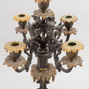 A pair of candelabra, second half of the 19th century.