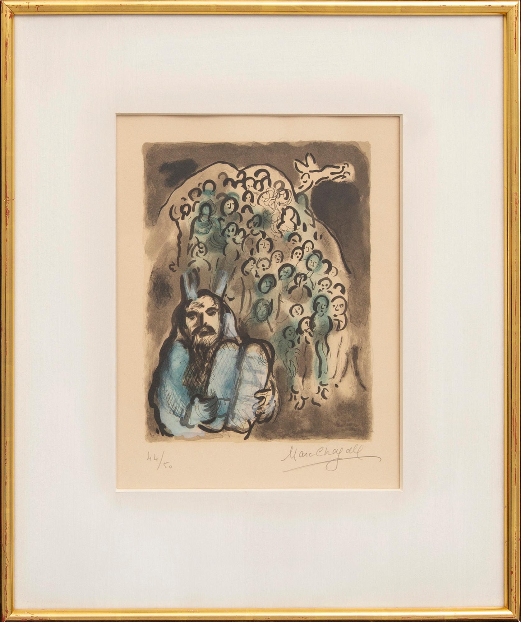 Marc Chagall, färglitografi signerad och numrerad , 44/50.