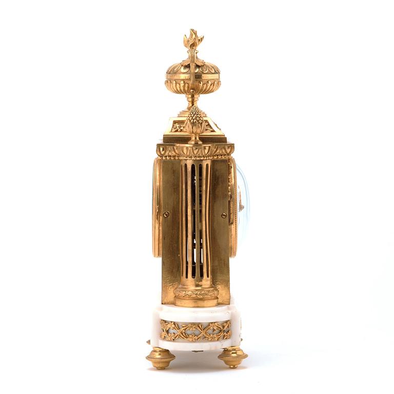 A Louis XVI circa 1780 mantel clock.