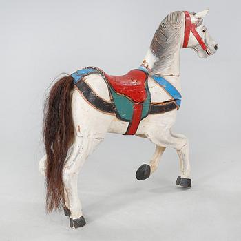 A 20th century wooden horse.