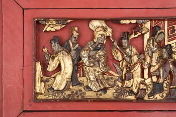 DEKORELEMENT, lack, Kina, 1900-tal.