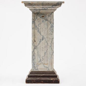 A Swedish column-shaped cabinet late 19 th century.