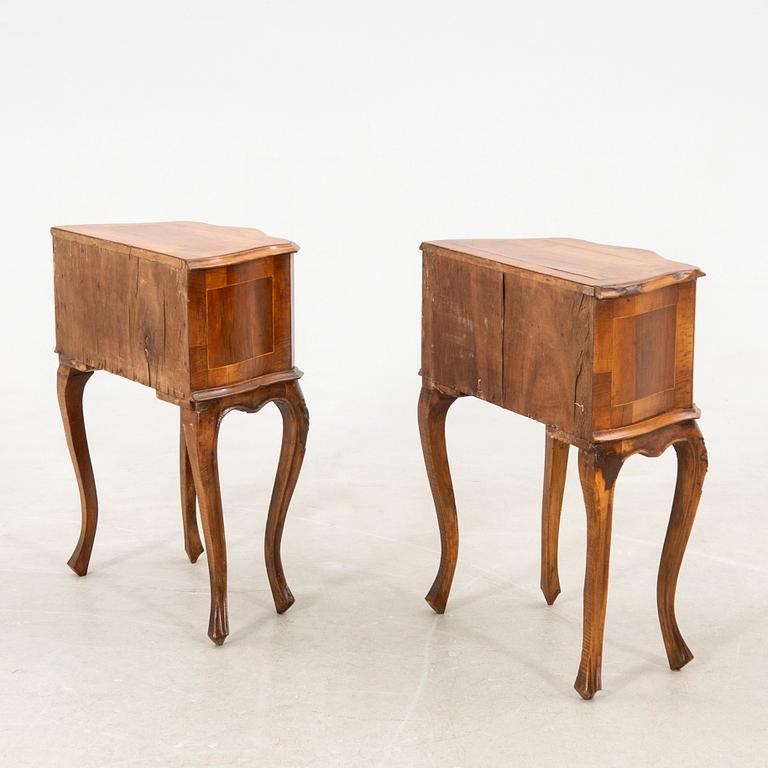 Pair of bedside tables, early 20th century.