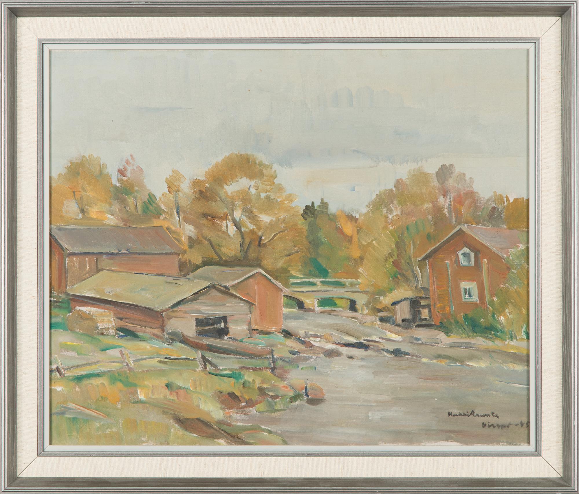 Heikki Asunta, oil on canvas, signed and dated -45.