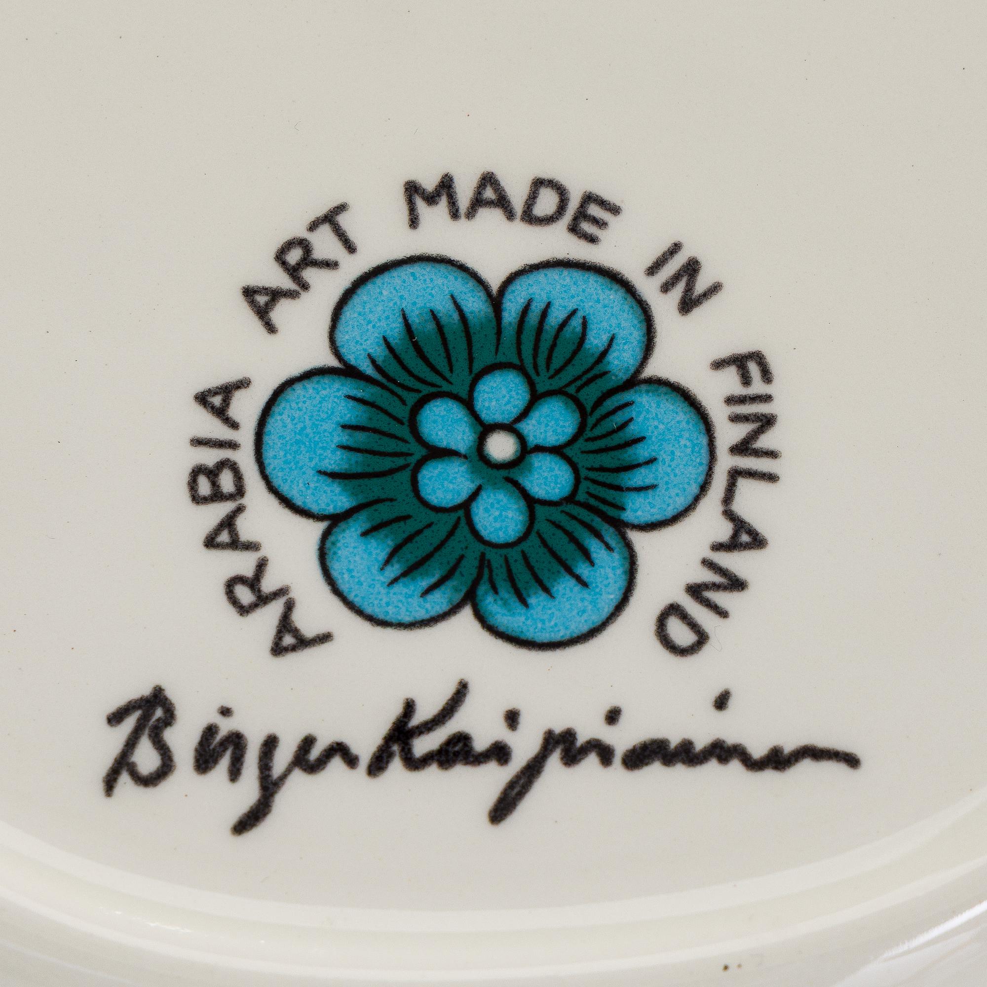 Birger Kaipiainen, fat, porslin, Arabia.
