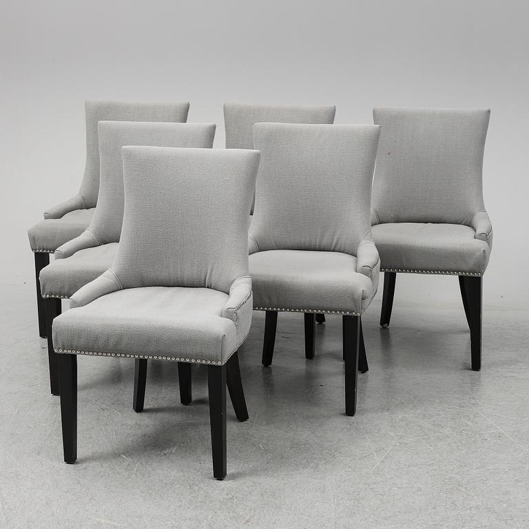 SAFAVIEH, A set of 6 "Abby" chairs, 21st Century.