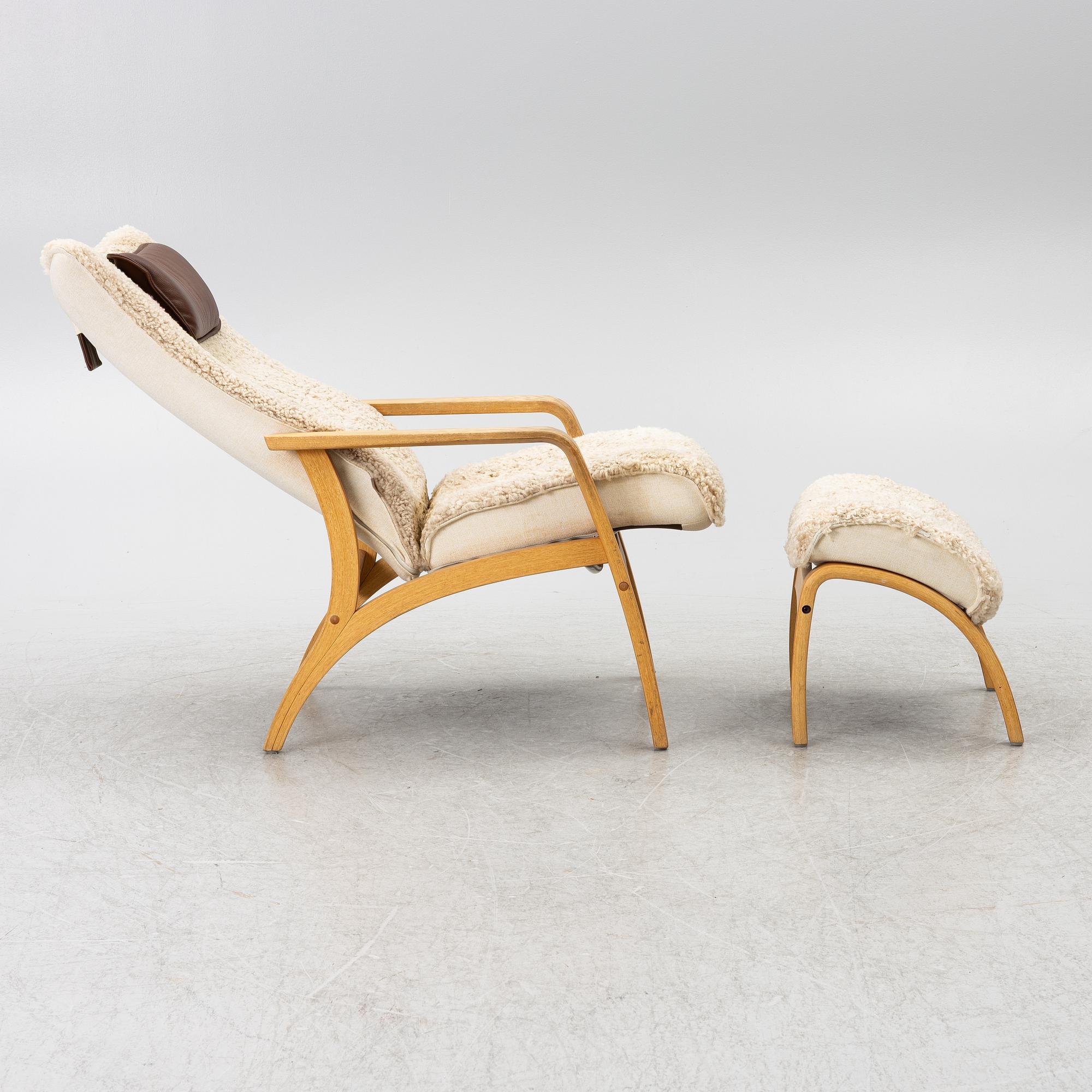 A 'Delta Adventure' armchair with footstool, Brunstad AS, Norway.