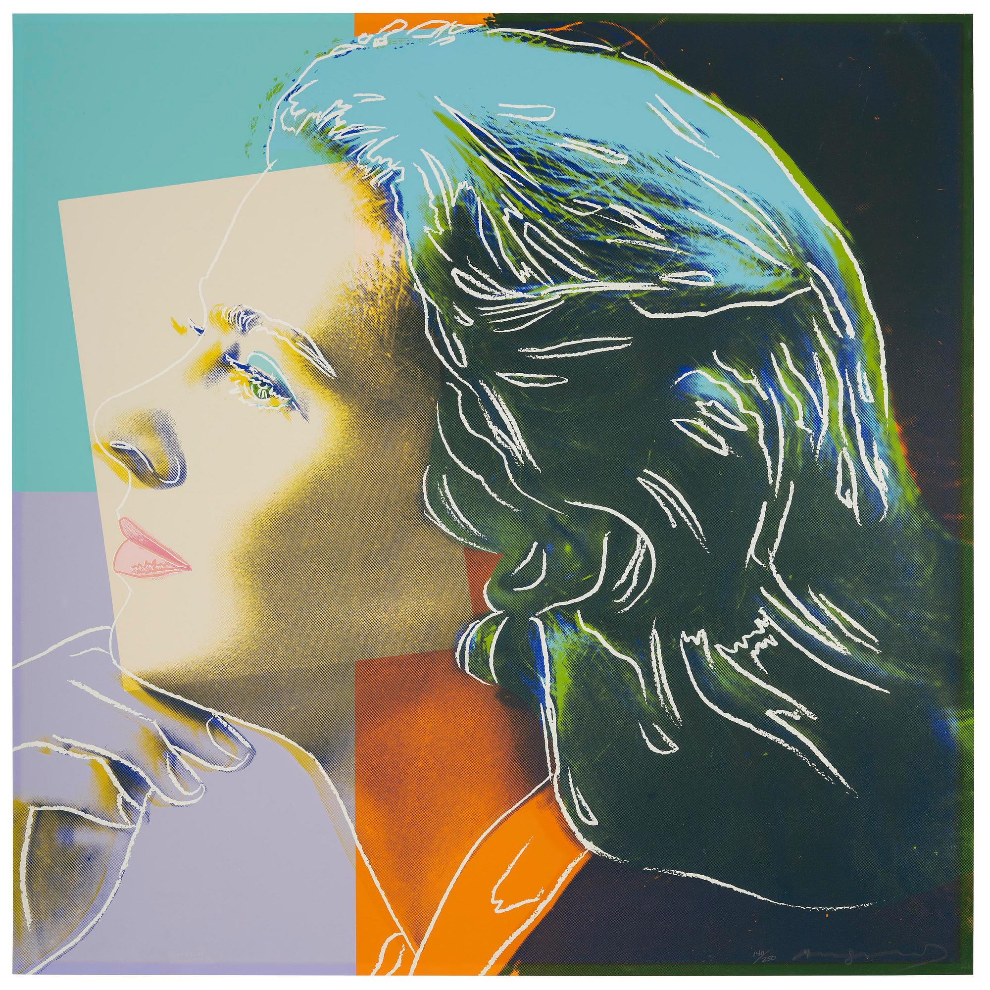 Andy Warhol, "Herself", from: "Three portraits of Ingrid Bergman".