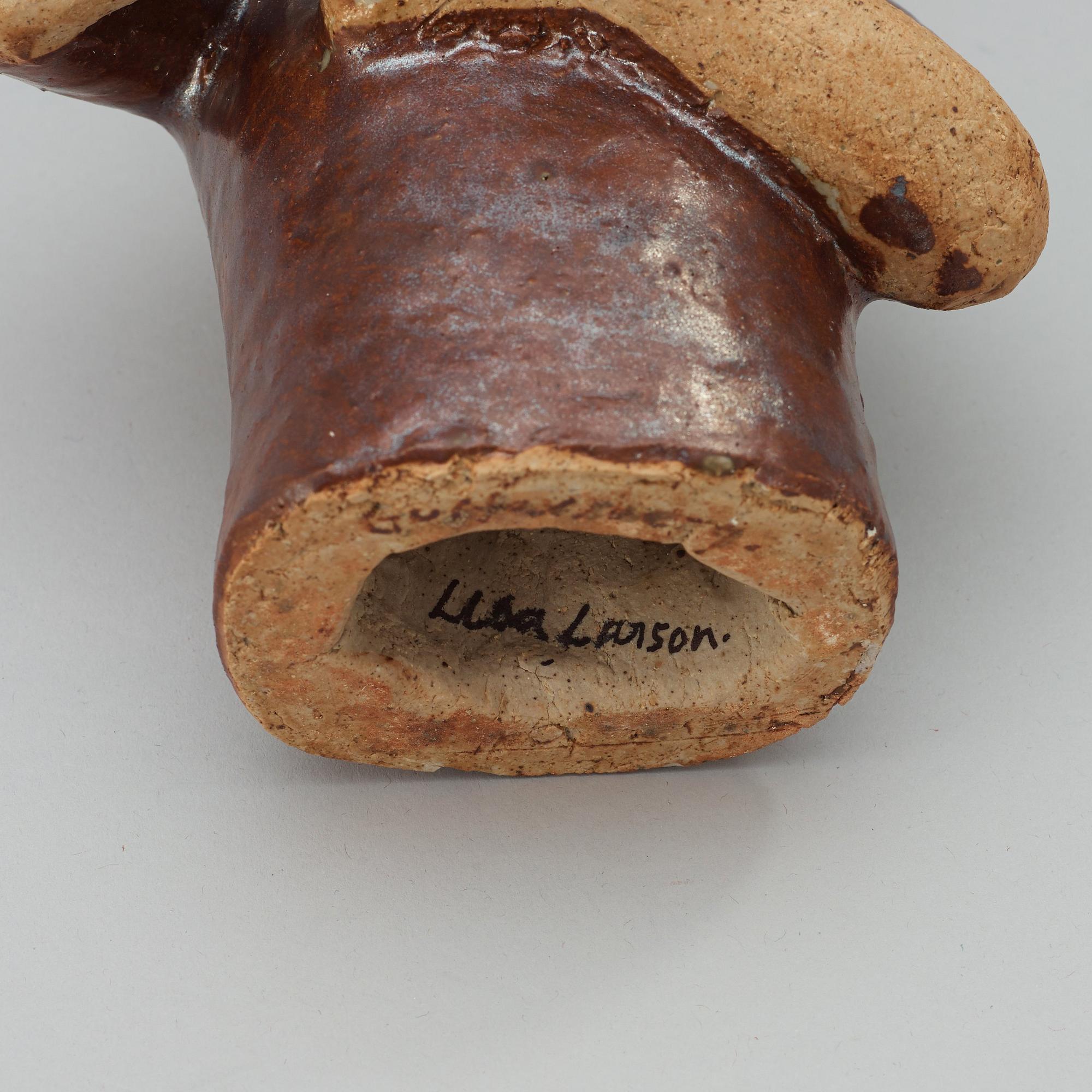 A unique Lisa Larson stoneware sculpture, Gustavsberg Studio 1970's.