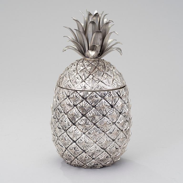 A MAURO MANETTI SIGNED 1960'S ICE BUCKET BY Fonderia d'Arte, Italy.