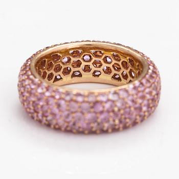 SORMUS, 18K guld, rosa safirer. Rubens, Helsingfors.