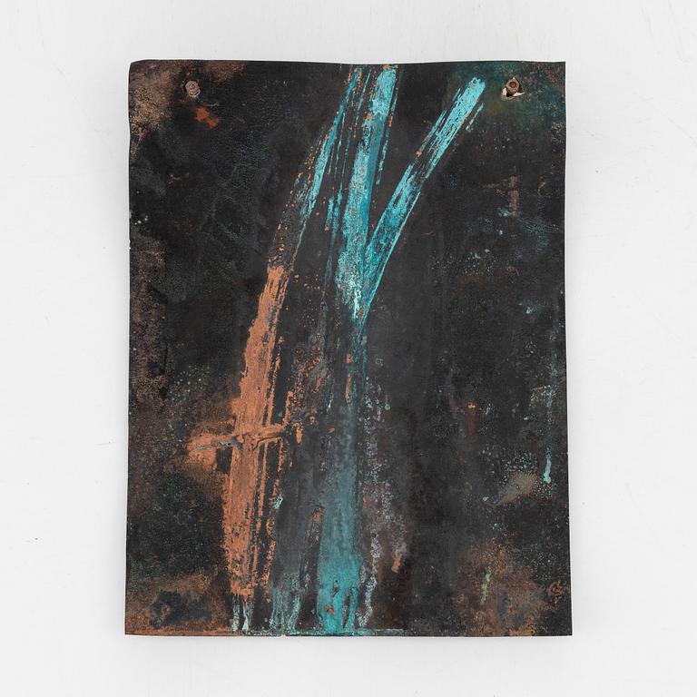 Bo Andersson, sculpture, copper, signed KGBA and dated -96.