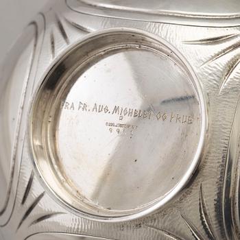 JACOB TOSTRUP, karott, silver, jugend, Oslo 1905.