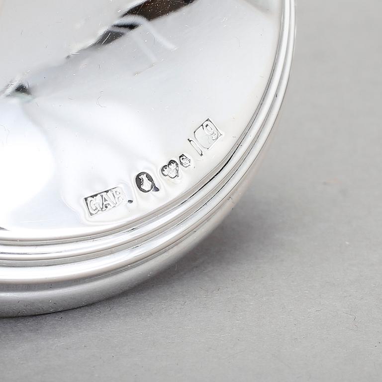 LJUSSTAKAR, 4 st, silver, GAB, Stockholm. 1959-66.