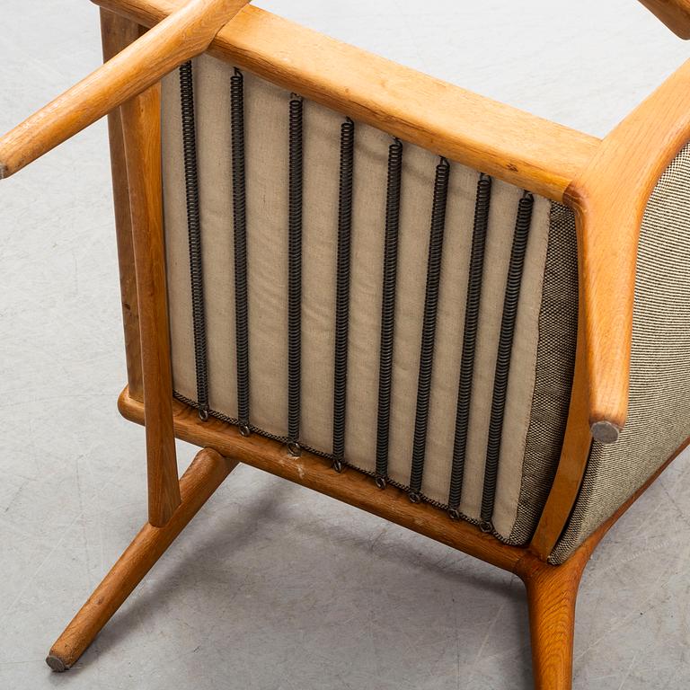 A second half of the 20th century 'AP-15' easy chair by Hans J Wegner, Denmark.