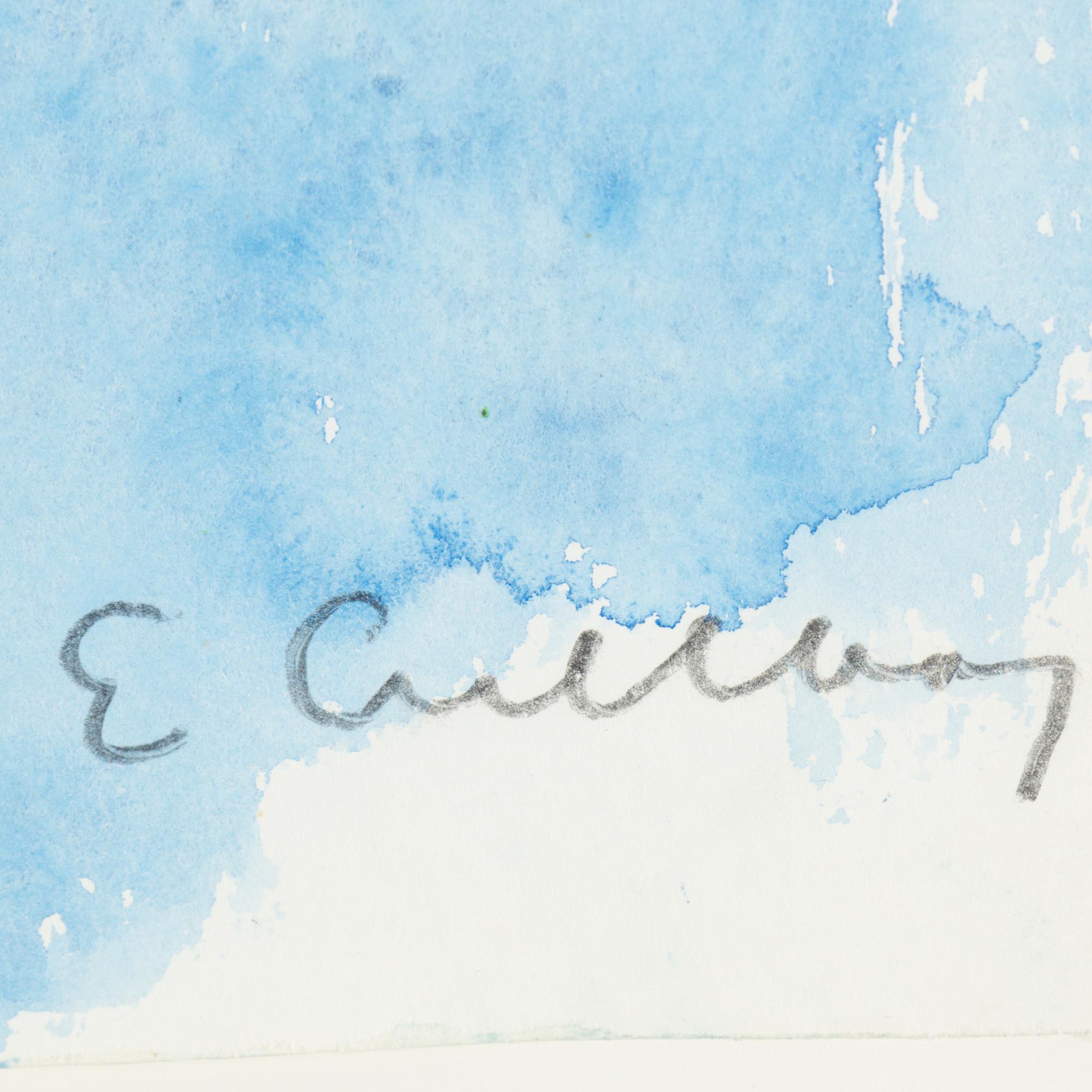 ERLAND CULLBERG, watercolor, signed.