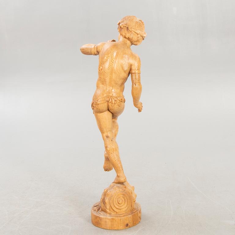 Okänd konstnär 1900-tal , wooden sculpture.