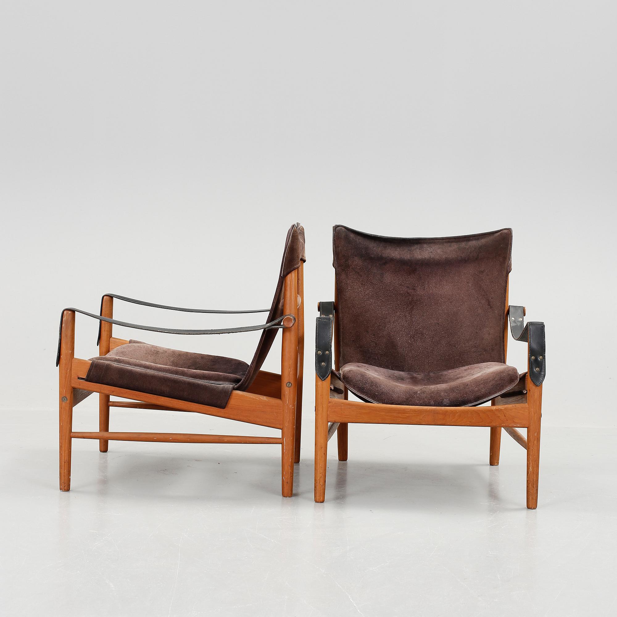 FÅTÖLJER, ett par, "Antilope", Hans Olsen, Viskadalens möbler, Kinna, 1960-tal.