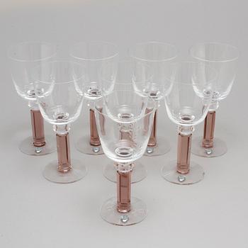 A set of eight 'Versailles', Orrefors by Gunnar Cyrén.