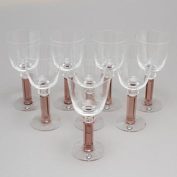 A set of eight 'Versailles', Orrefors by Gunnar Cyrén.