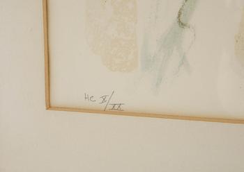 LEONOR FINI, färglitografi, signerad och numrerad HC X/XX.