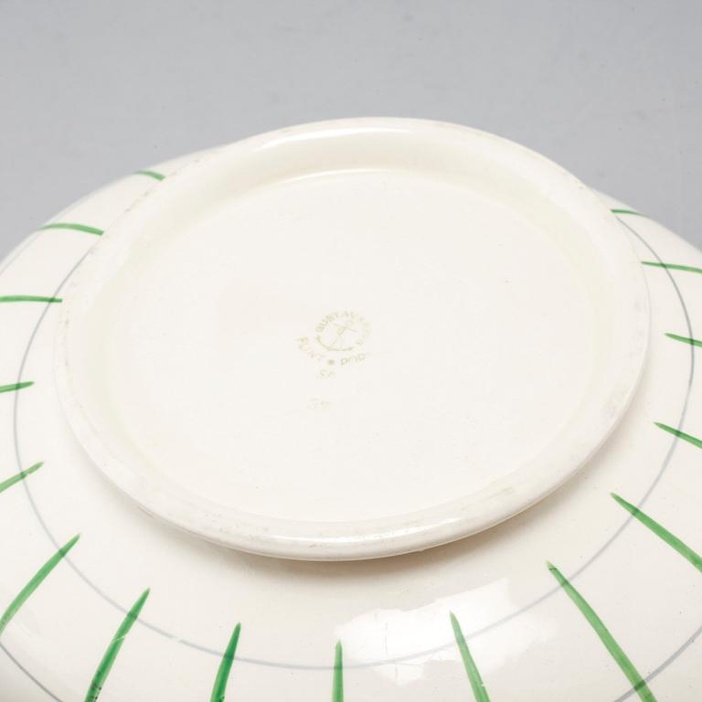 An earthenware tableware set of 62 pcs, 'Spaljé', designed by Wilhelm Kåge for Gustavsberg, around mid 20th century.