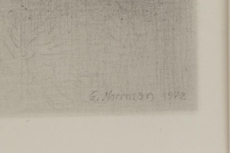 GUNNAR NORRMAN, teckning.