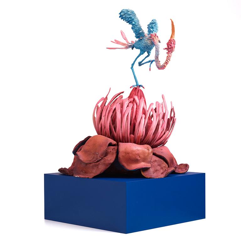 Nathalie Djurberg & Hans Berg, "One Last Trip to the Underworld (Strawberry Red and Blue)".