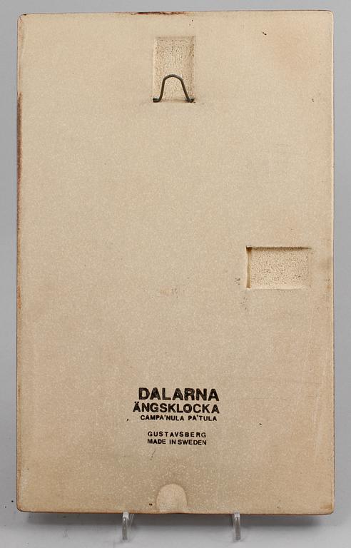 PLAKETTER, 4 st, lergods, Heinz Erret, Gustavsberg, 1900-talets andra hälft.