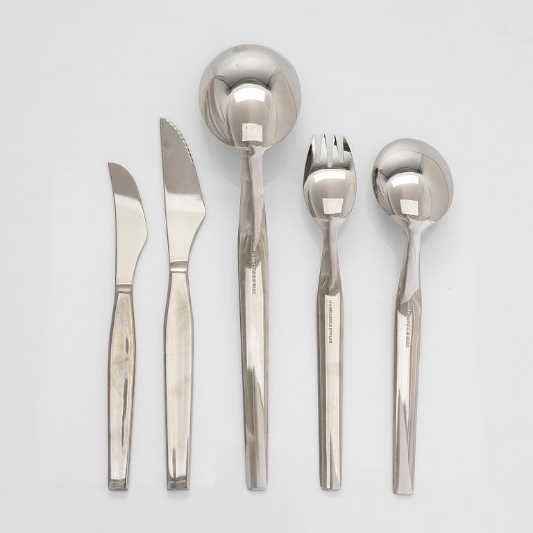 Tapio Wirkkala, a 20-pcs steel set of 'Caravelle' cutlery for Hopeakeskus Oy Finland.