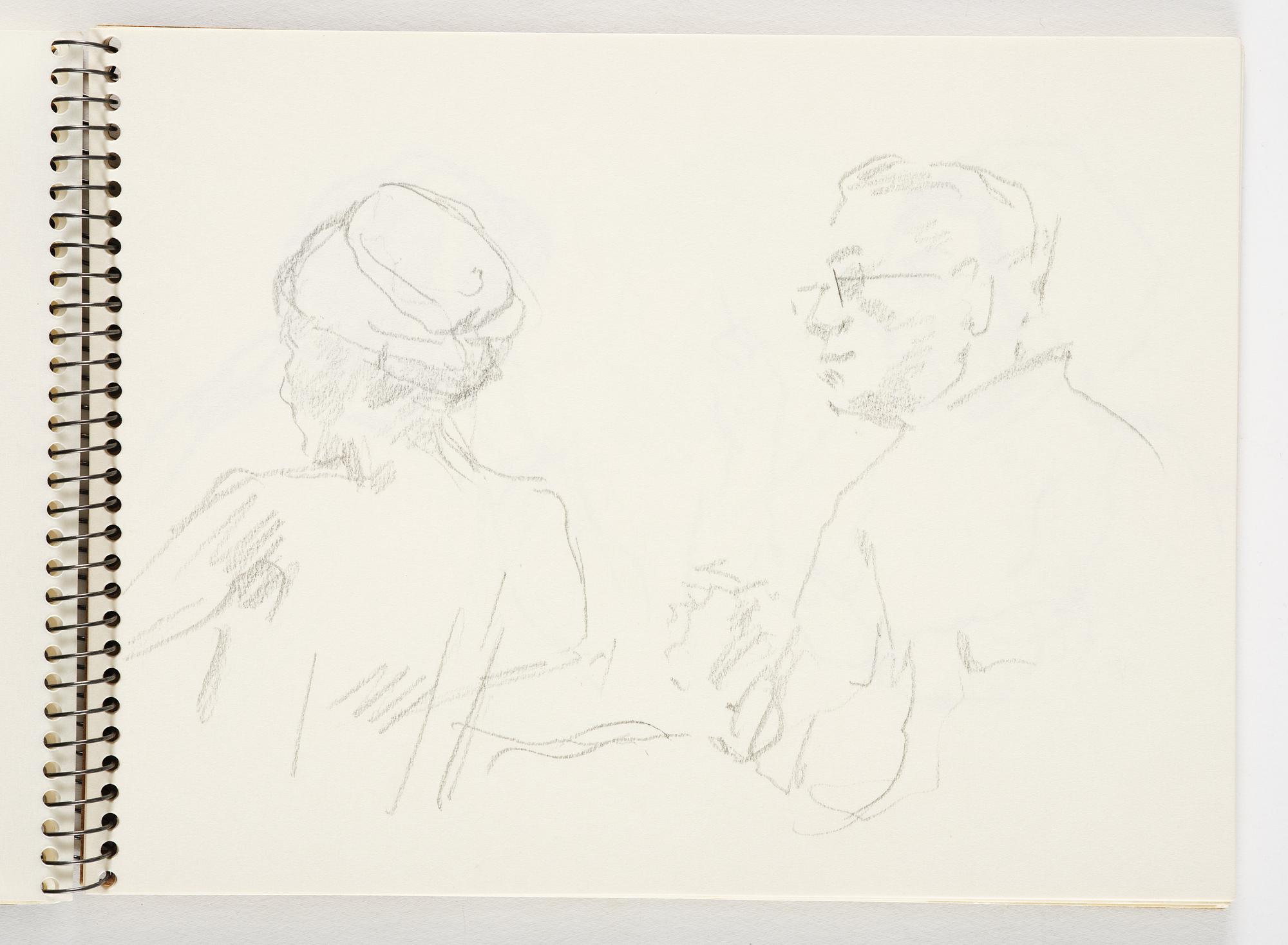 Lotte Laserstein, 4 skissböcker med blyertsteckningar.