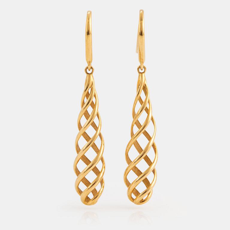 Paloma Picasso för Tiffany örhängen "Venezia Luce" 18K guld.