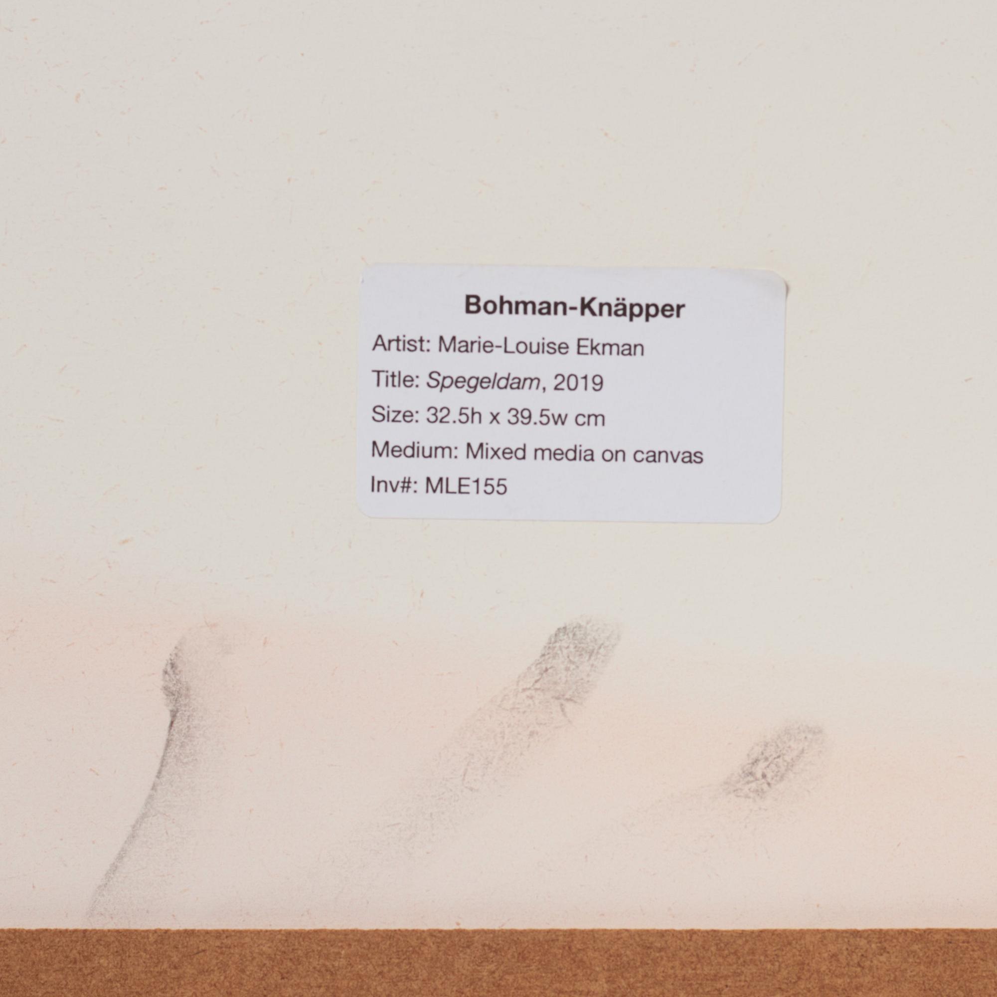 Marie-Louise Ekman, "Spegeldam (Hommage á Lucio Fontana)".