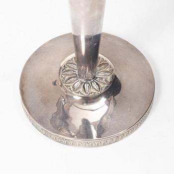 Tore Eldh, Kandelabrar, ett par, silver, Ceson, Göteborg 1983.