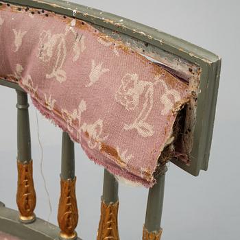 Stolar, 4 stycken (2+2), sengustavianska, tidigt 1800-tal.