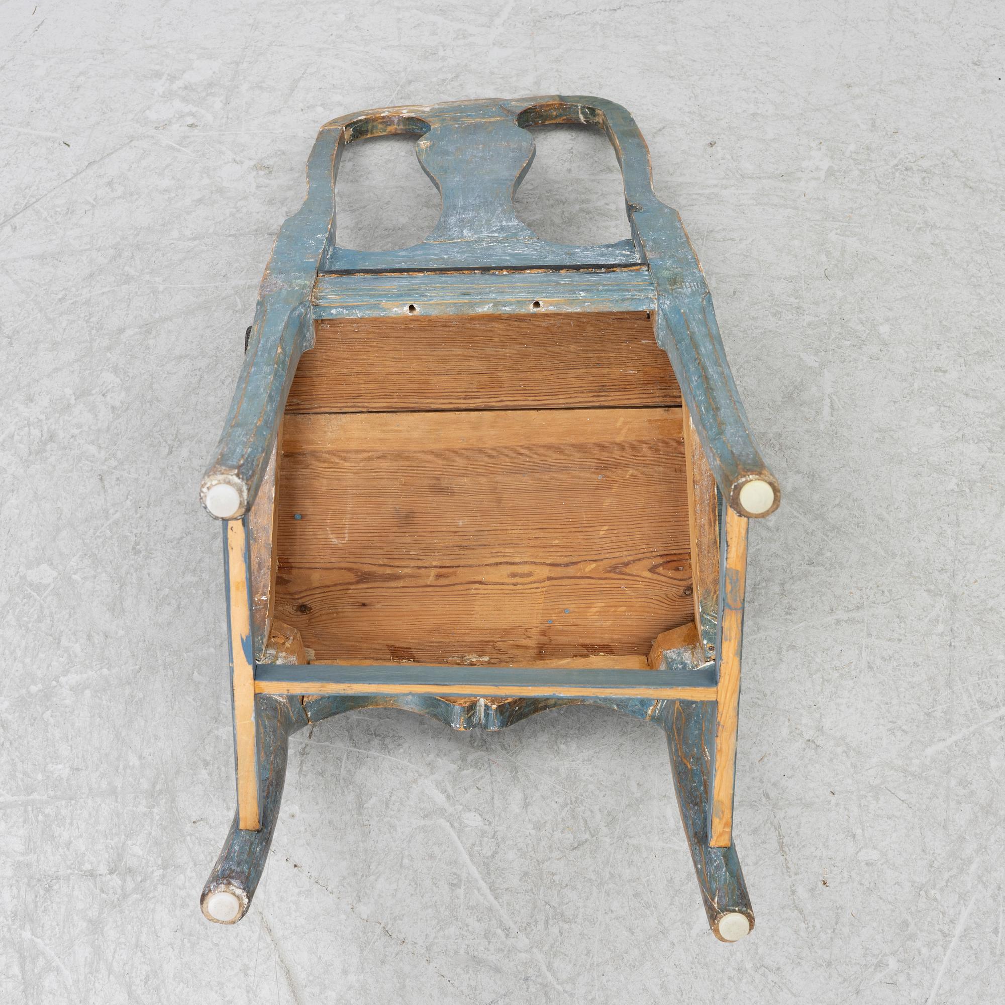 A 19th century  Folk Art chair.