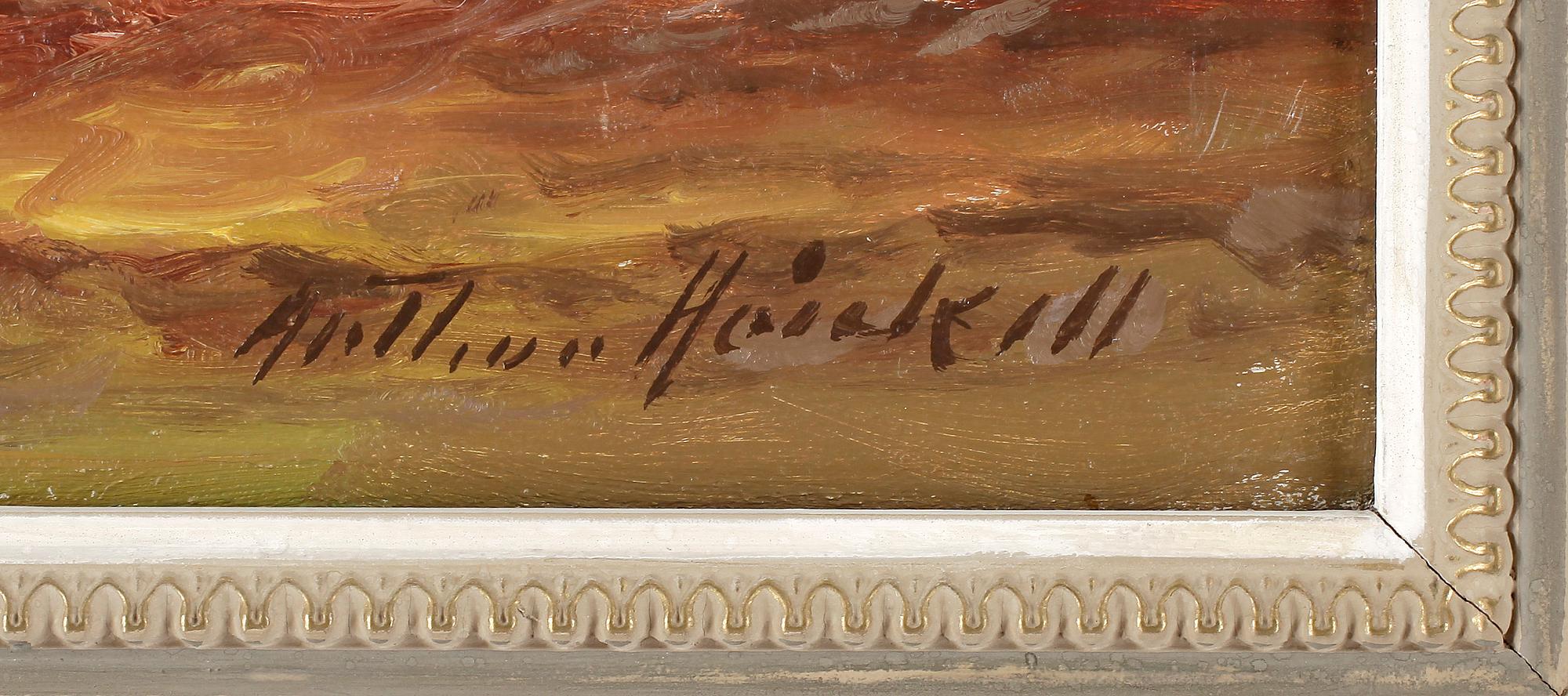 ARTHUR HEICKELL, olja på duk, signerad.
