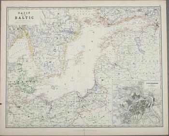 KARTA, Basin of the Baltic, A.K. Johnston, London 1860.
