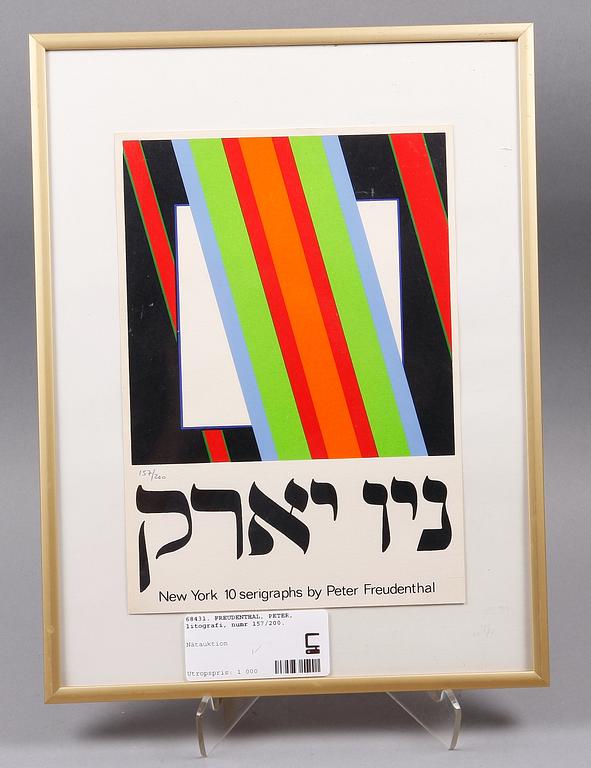 FREUDENTHAL, PETER, färgseriegrafi, numr 157/200.