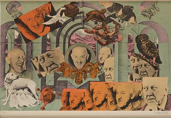 Erró, Untitled from: "Hommage aux Prix Nobel" (The Nobel Prize Portfolio).